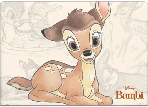 Vista 2 de Skinit Calcomanía para portátil compatible con HP Elitebook 850 G6 (2019), diseño de retrato esbozado de Disney Bambi con licencia