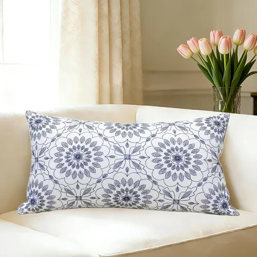 Vista 33 de Slow Cow - Funda de almohada decorativa con bordado, funda de almohada para sofá, funda de almohada de 20 x 20 pulgadas, gris