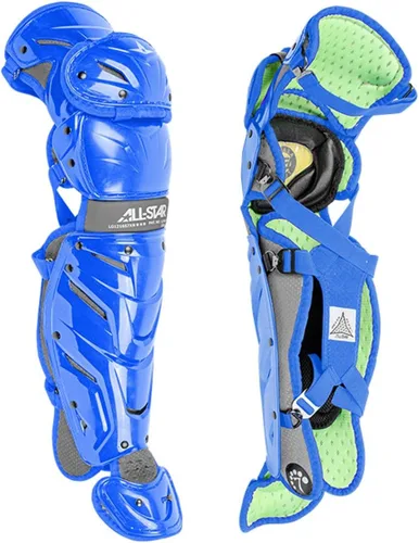Vista 17 de All-Star Protectores de piernas de béisbol S7 Axis para jóvenes de 9 a 16 años, estándar NOCSAE, protección de nivel élite con tecnología patentada