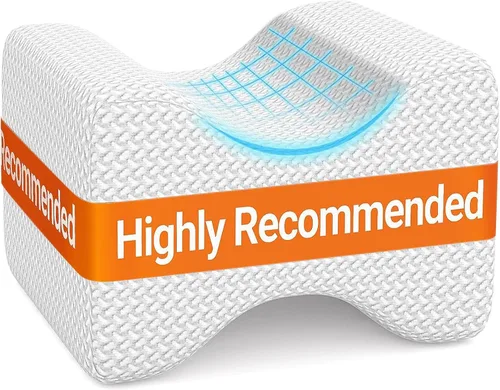 Vista 10 de BlissTrends Almohada de rodilla de espuma viscoelástica, almohada de rodilla para dormir de lado, almohadas de piernas para dormir circulación