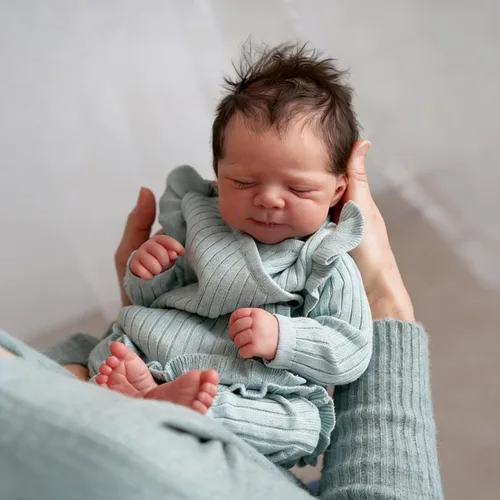 Vista 13 de Anano Muñecas de bebé Reborn de cuerpo completo de 18 pulgadas, muñeca realista recién nacida, niña anatómicamente correcta, muñecas Reborn