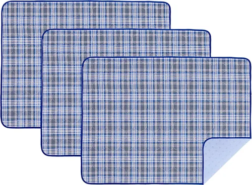 Vista 23 de OUTCREATOR® Almohadillas de cama lavables de 34" x 56" (paquete de 2), protector de colchón para incontinencia, almohadillas impermeables