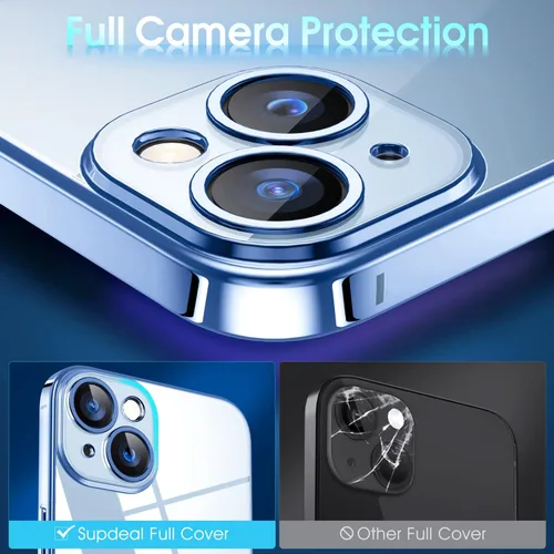 Vista 217 de Supdeal Funda cristalina transparente para iPhone 11, [No se amarillea] [Protección de la cámara] [Probado contra caídas de grado militar] Funda