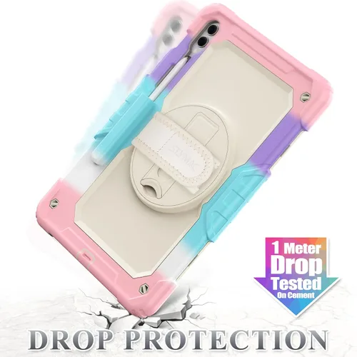 Vista 6 de SEYMAC stock Funda para tableta Samsung Galaxy Tab S10 Plus/S9 FE Plus/S9+ 5G de 12.4 pulgadas con protector de pantalla y soporte para lápiz