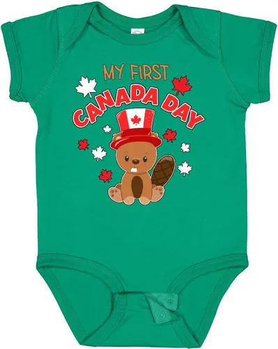 Vista 22 de inktastic My First Canada Day Baby Bodysuit