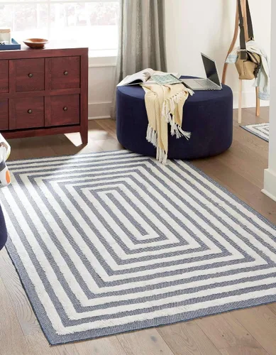 Vista 15 de Unique Loom Casa Collection Toluca - Alfombra rectangular de 2 pies 3 x 3 pies, color beige y marfil