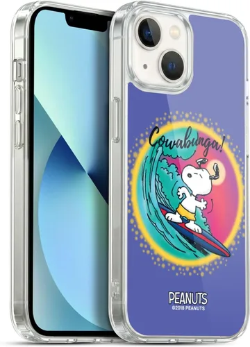 Vista 60 de Head Case Designs Funda de gel con licencia oficial de Peanuts Beach Surf Snoopy Boardwalk Airbrush [protección de grado militar] compatible