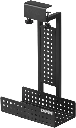 Vista 11 de Bauhutte BHS-380G-BK Estante de almacenamiento para consola de juegos, tipo deslizante, negro, 15.6 x 14.6 x 24.2 pulgadas (15.6 x 14.6 x 24.2 in)