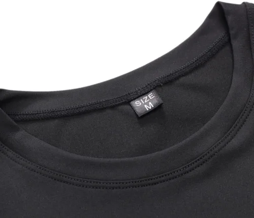 Vista 5 de Blaward Paquete de 1 o 2 camisas de compresión para hombre, manga corta, camiseta de entrenamiento de secado rápido, camiseta deportiva para correr