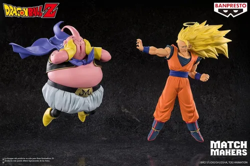Vista 10 de Banpresto - Dragon Ball Z - Super Saiyan 3 Son Goku (vs Majin Buu) Figura de Match Makers