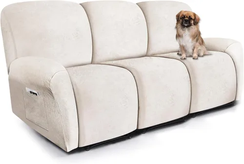 Vista 90 de ANARACHON Fundas para Sillas Reclinables Tipo Cuero, 4 Piezas Funda para Sillón Reclinable Lazy Boy, Protector de Muebles - Funda Suave Lavable