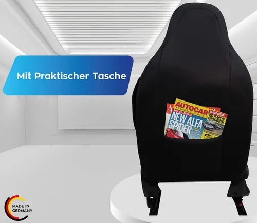 Vista 5 de Bremer Sitzbezüge Fundas protectoras para conductor, hechas a medida, fundas de asiento compatibles con Ducato, Weinsberg, Adria, Dethleffs