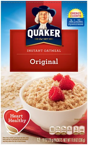 Vista 28 de Quaker Avena instantánea, proteína de azúcar morena de arce, 0.35 onzas de proteína, 12.6 onzas, paquete de 6