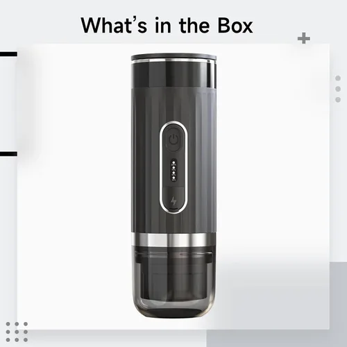 Vista 3 de Cafetera inalámbrica Mini cafetera portátil de expreso, compatible con K Cup, para automóvil, vehículo eléctrico, al aire libre y viajes, tanque