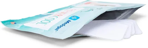 Vista 4 de Medagel FeverCool Patches - Parches refrescantes para aliviar la fiebre, la migraña y el dolor de cabeza Fabricado en los Estados Unidos