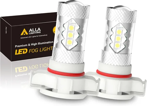 Vista 7 de Neblineros LED de repuesto de la marca Alla Lighting, 3030 SMD, luz amarilla