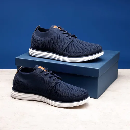 Vista 9 de Bruno Marc Zapatillas de malla para hombre Oxfords ligeras