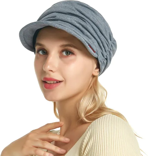 Vista 3 de Auemdrey Gorra de moda con visera para mujer y mujer, ideal para uso diario