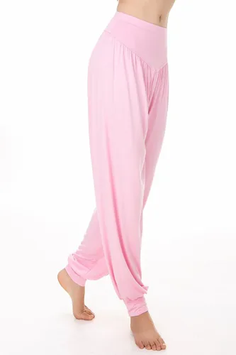 Vista 14 de Pantalones de algodón para mujer, elásticos, suaves, para yoga, deportes