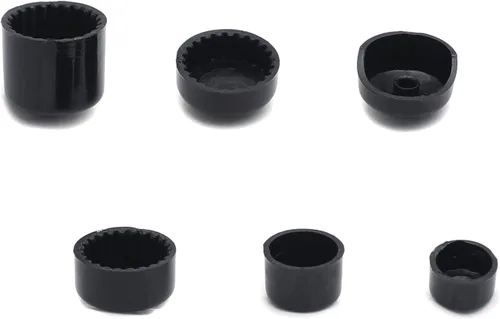 Vista 4 de MT247-002-BK - Tapas de pernos negros compatibles con Harley Road King Twin Cam Flh 1996-2006