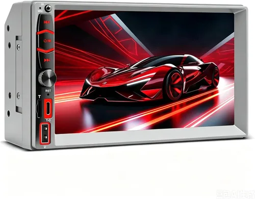 Vista 8 de Pantalla de radio estéreo inalámbrica de doble DIN para receptores de audio de automóvil, Bluetooth Car Play Android Auto Touchscreen, Mirror Link