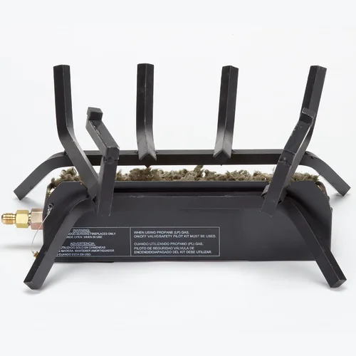 Vista 6 de HearthSense CSW18HVL - Juego de troncos para chimenea ventilada de gas natural con encendido por cerilla, 45000 BTU, calienta hasta 1650 pies
