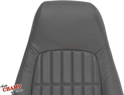 Vista 4 de 1997-1999 Chevy Camaro SS RS Z28 - Funda de asiento de cuero para el lado del conductor, color gris