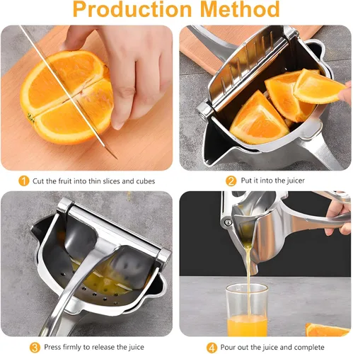 Vista 3 de Manual de mano Fruta Citrus Lemon Juicer Fabricante (aleación de aluminio)
