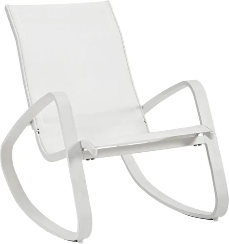 Vista 6 de Modway EEI-3180-WHI-WHI-SET - Juego de 2 sillas mecedoras de malla para patio al aire libre, color blanco