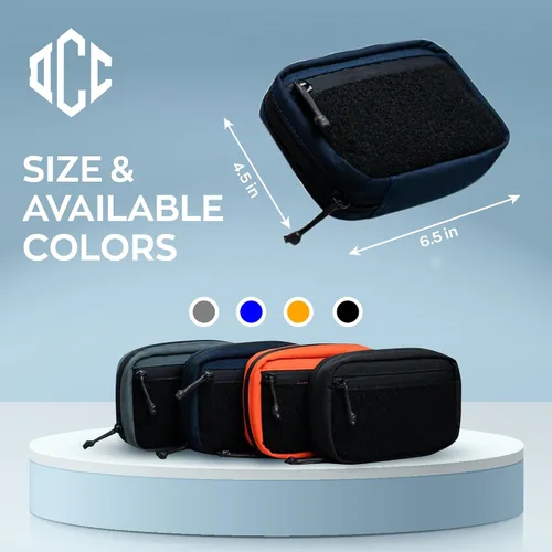 Vista 2 de DAILYCARRYCO EDC - Bolsa organizadora de herramientas de transporte diario con múltiples bolsas, equipo esencial EDC Azul