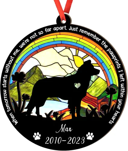 Vista 68 de Adorno personalizado para atrapasoles de sabueso afgano, adorno de Navidad de sabueso afgano, regalo para perro amante, sabueso afgano conmemorativo