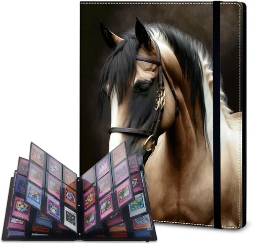 Vista 8 de Rossy Carpeta de tarjetas con 4 bolsillos, carpeta de tarjetas intercambiables, álbum de colección de tarjetas, para 160 tarjetas, carpeta