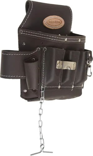 Vista 3 de McGuire-Nicholas 526-CC Marrón Profesional Electrician'S Bolsa, cuero curtido al aceite
