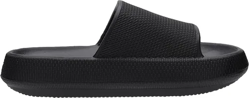 Vista 3 de WHITIN Pantuflas acolchadas para mujer antideslizantes Sandalias de baño acolchadas con suela gruesa Sandalias de baño de secado rápido