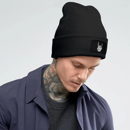 Vista 3 de zingyone Gorro de bandera para hombres y mujeres gorro de punto holgado gorro de invierno