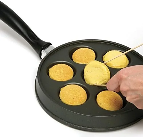 Vista 5 de Ebelskiver - Sartén para panqueques danesa Aebleskiver, Aebleskivers, color negro