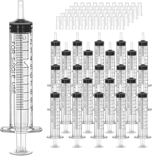 Vista 8 de Paquete de 20 jeringas de 1ml con tapa para líquido, jeringas pequeñas de plástico de 1cc con cubierta para mascotas orales, laboratorios