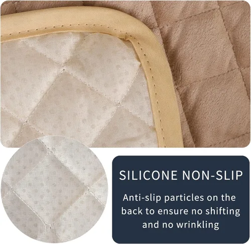 Vista 3 de Fundas de terciopelo reclinables antideslizantes, impermeables, grandes para sillas reclinables, para sillas de cuero, funda de sofá reclinable