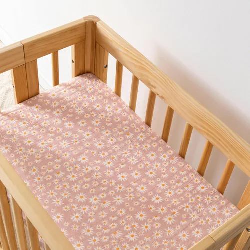 Vista 11 de Babyletto Sábanas de muselina para moisés de bebé para niñas y niños - Certificadas GOTS, funda de algodón orgánico transpirable, ajuste de 360°