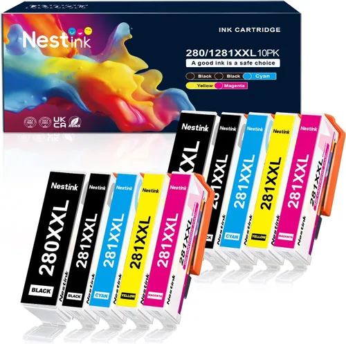 Vista 8 de LC404 Paquete de 5 cartuchos de tinta compatibles de alto rendimiento para Brother LC 404 LC-404 LC404BK para usar con MFC-J1205W MFC-J1215W