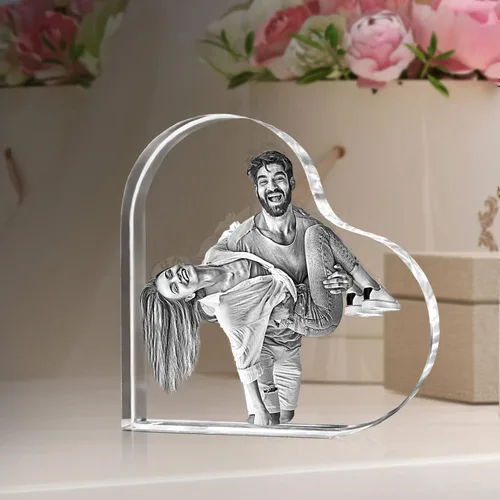 Vista 8 de ArtPix 3D Foto de cristal, regalos personalizados para mujeres, hombres, esposa, marido, mamá, grandes regalos personalizados con tu propia foto