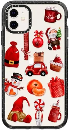 Vista 84 de Funda Impact de CASETiFY para iPhone 11 - Tiempo A Solas de Esther Kim - Negro Claro