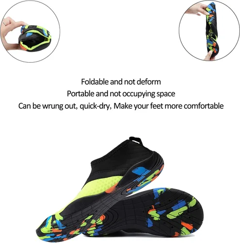 Vista 6 de Aqua Water - Calcetines deportivos para hombre y mujer, secado rápido, con parte superior de malla