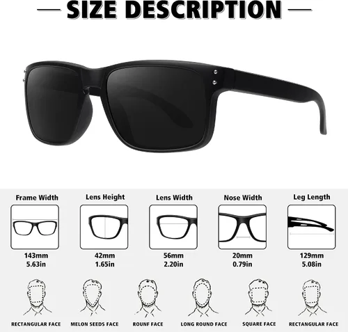 Vista 3 de MEETSUN Gafas de sol polarizadas para hombres y mujeres gafas de pesca con protección UV400