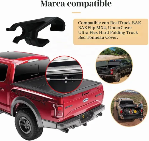Vista 3 de 2 clips de cubierta Tonneau 351B0024 Sustituto para clips de varilla