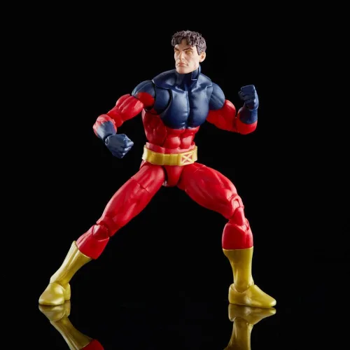 Vista 3 de Serie Marvel Legends X-Men - Figura de acción coleccionable de Vulcano de Marvel de 6 pulgadas, juguete con 2 accesorios y 1 pieza de construcción