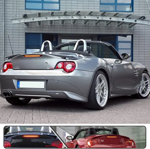Vista 8 de Lente roja LED roja tercera luz de freno para BMW Z4 E85 2003-2008 lámpara de parada de montaje alto central trasera