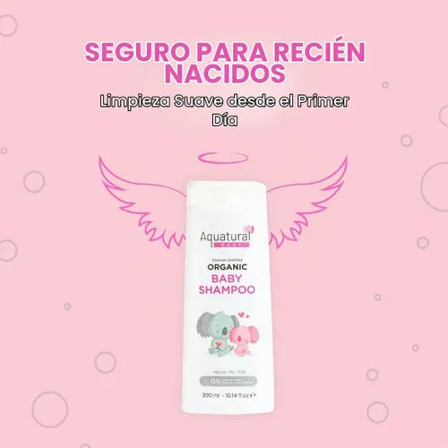 Vista 5 de Champú orgánico para bebés, 10.14 onzas líquidas