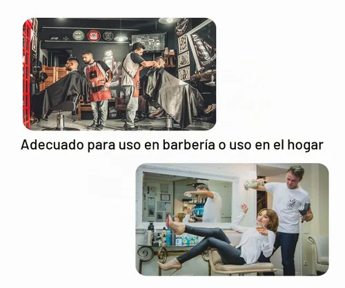 Vista 7 de Pelocapa Capa de Barbería para Hombres, Capa de Corte de Cabello con Broches, Capa de Corte Profesional de Salón, Delantal Bata Grande Impermeable