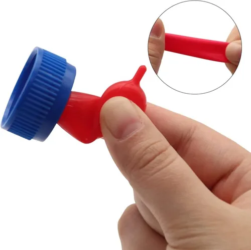 Vista 5 de 25 pezones de bebida de leche de vaca, silicona suave, tapa para botella de leche de cabra, alimentación para perros de oveja, cabra y cachorro, Azul